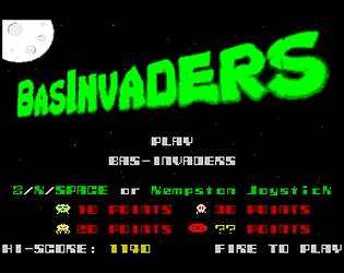 Game cover: BasInvaders