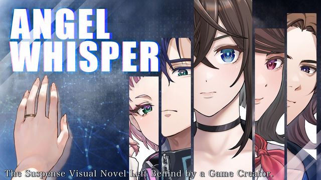Game cover: Angel Whisper: The Suspense Visual Novel Left Behind by a Game Creator.