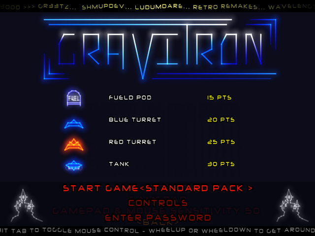 Game cover: GraviTron