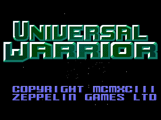 Game cover: Universal Warrior