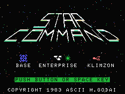 Game cover: Star Command
