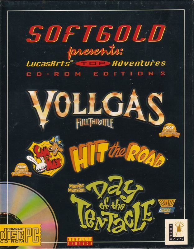 Game cover: Softgold presents: LucasArts Top Adventures (CD-ROM Edition 2)