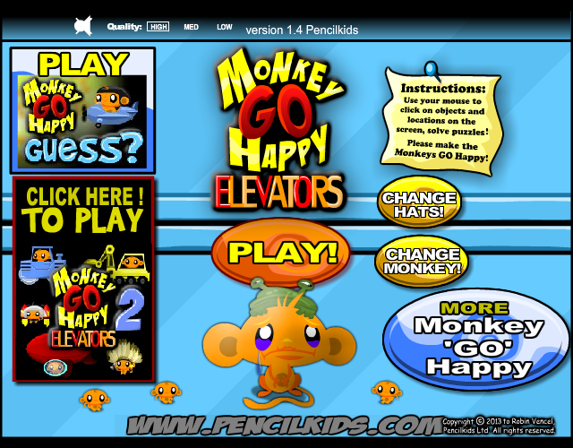 Game cover: Monkey Go Happy: Elevators