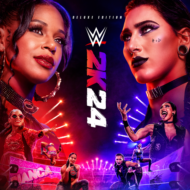 Game cover: WWE 2K24: Deluxe Edition