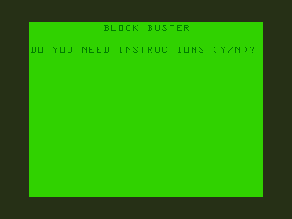 Game cover: Block Buster