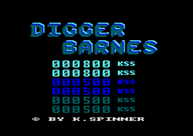 Game cover: Digger Barnes