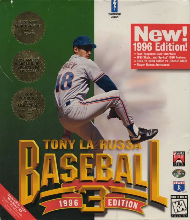 Game cover: Tony La Russa Baseball 3: 1996 Edition