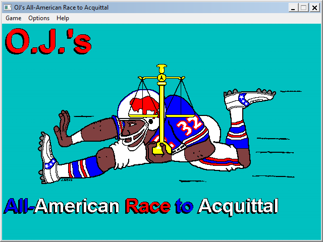 Game cover: O. J.'s All-American Race to Acquittal