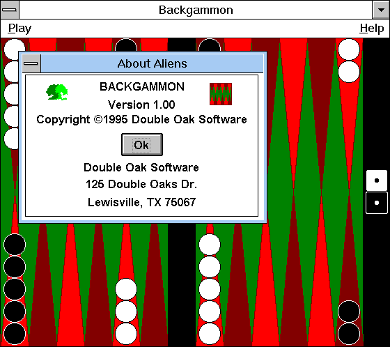 Game cover: Backgammon