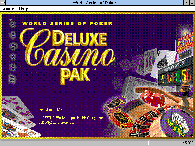 Game cover: World Series of Poker: Deluxe Casino Pak