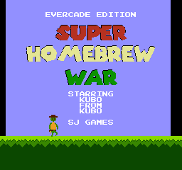 Game cover: Super Homebrew War: Evercade Edition