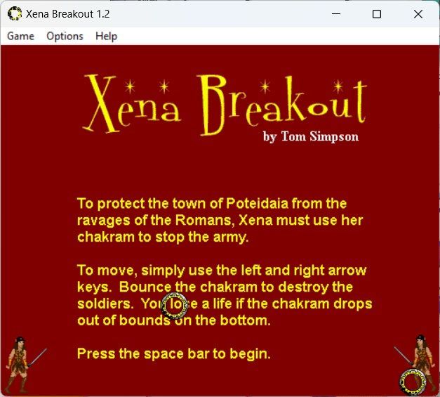 Game cover: Xena Breakout