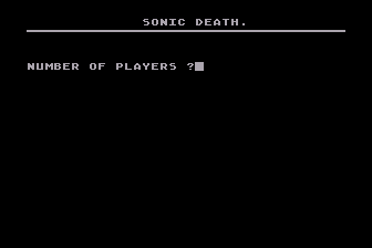 Game cover: Sonic Death