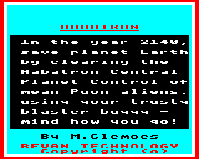 Game cover: Aabatron