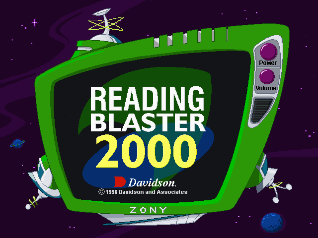 Game cover: Reading Blaster 2000
