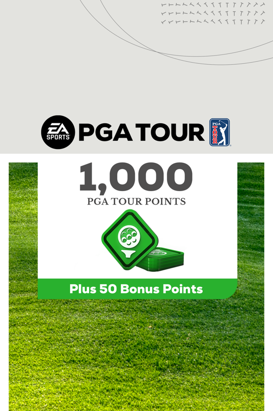 Game cover: PGA Tour: 1,000 PGA Tour Points - Plus 50 Bonus Points