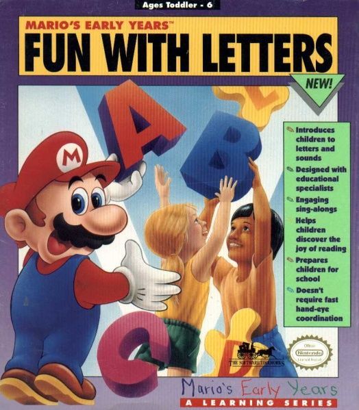 Game cover: Mario's Early Years: Fun With Letters