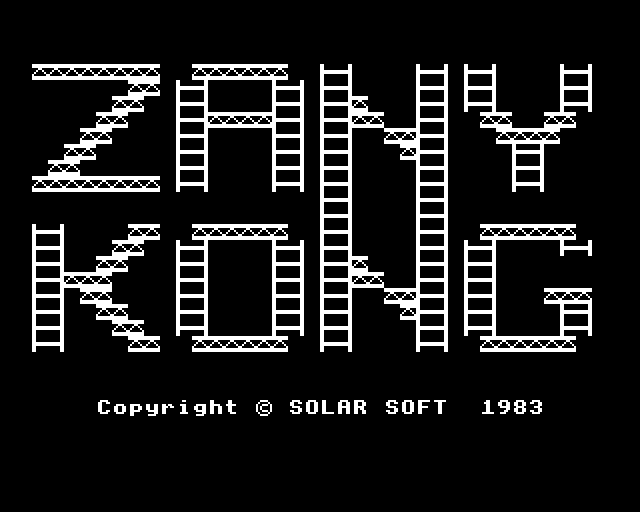 Game cover: Zany Kong