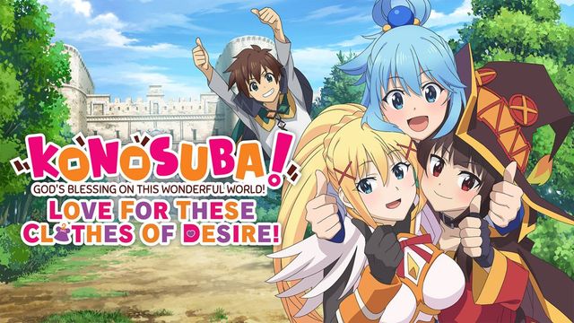 Game cover: KonoSuba! God's Blessing on this Wonderful World! Love for These Clothes of Desire!