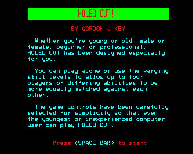 Game cover: Holed Out!!