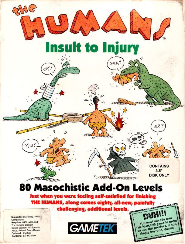 Game cover: The Humans: Insult to Injury