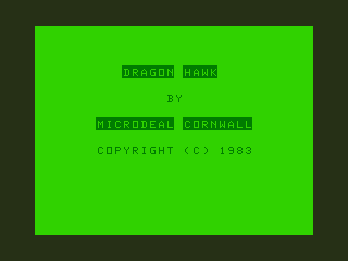 Game cover: Dragon Hawk
