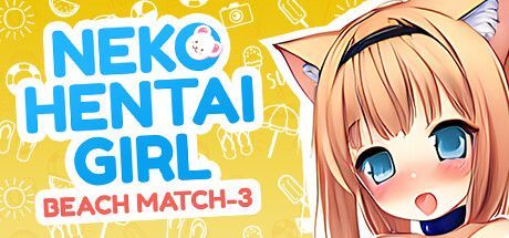 Game cover: Neko Hentai Girl: Beach Match-3