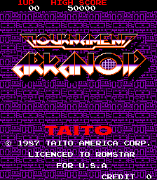 Game cover: Tournament Arkanoid