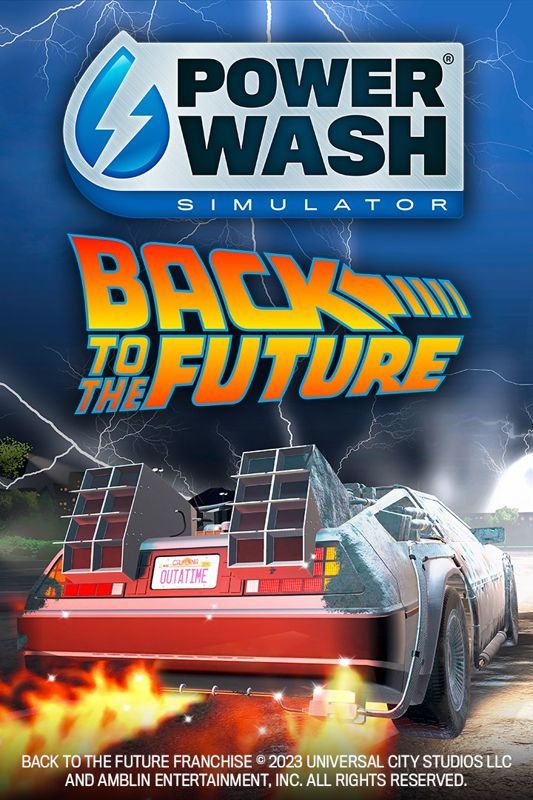 Game cover: PowerWash Simulator: Back to the Future
