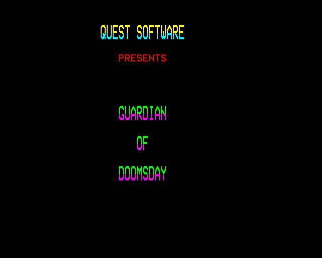 Game cover: Guardian of Doomsday
