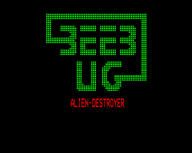 Game cover: Alien Destroyer