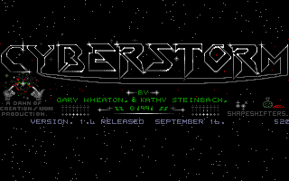 Game cover: Cyberstorm