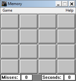 Game cover: Memory