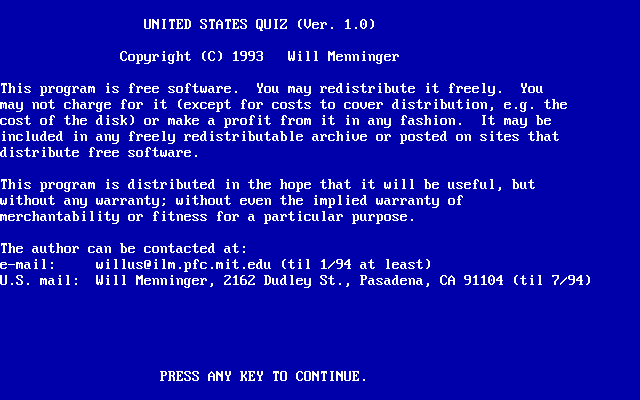 Game cover: United States Quiz