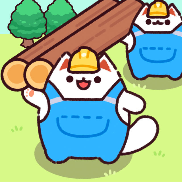 Game cover: Idle Lumbercat: Wood Games