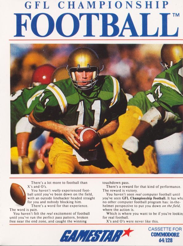 Game cover: GFL Championship Football