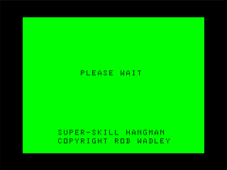 Game cover: Super Skill Hangman