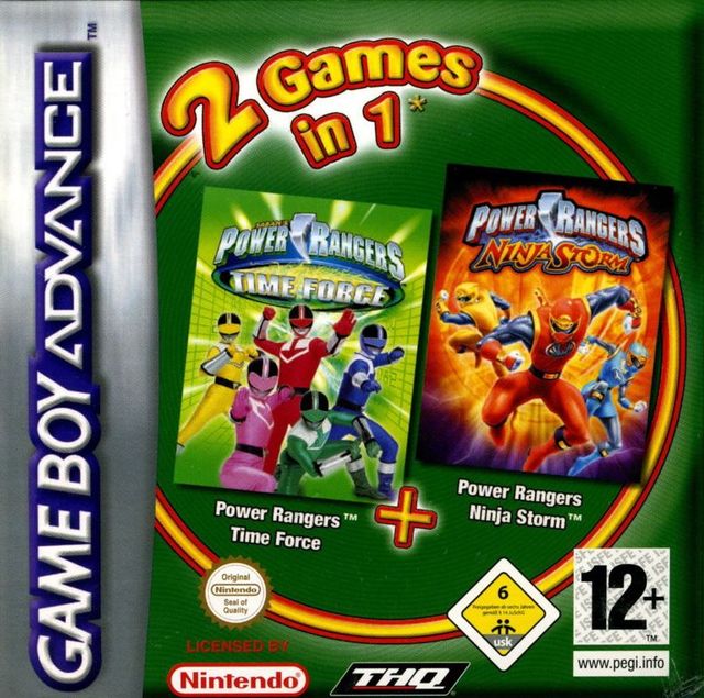 Game cover: 2 Games in 1: Power Rangers: Time Force / Power Rangers: Ninja Storm
