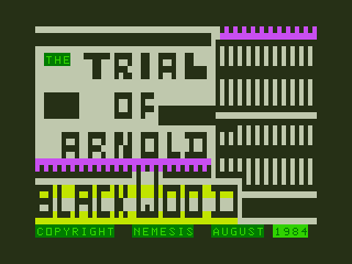 Game cover: The Trial of Arnold Blackwood