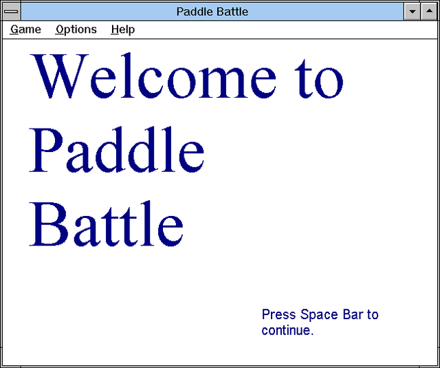 Game cover: Paddle Battle