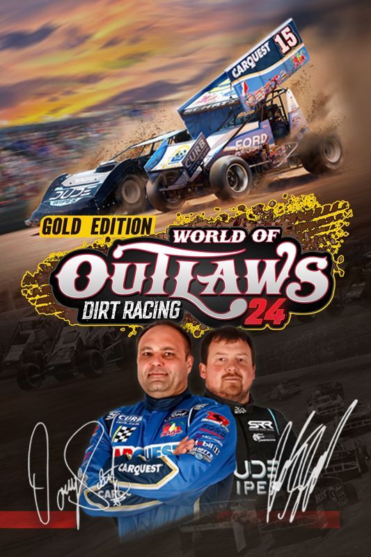 Game cover: World of Outlaws: Dirt Racing 24 Gold Edition
