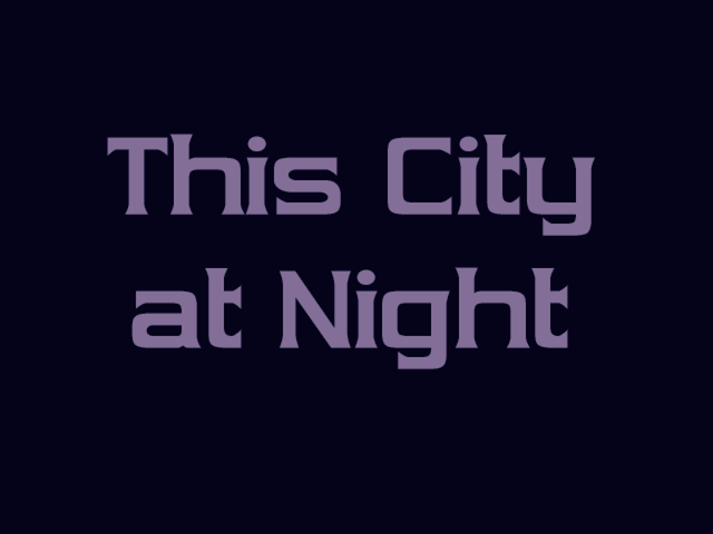 Game cover: This City at Night