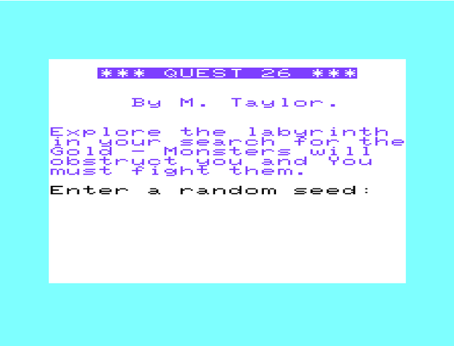 Game cover: Quest 26