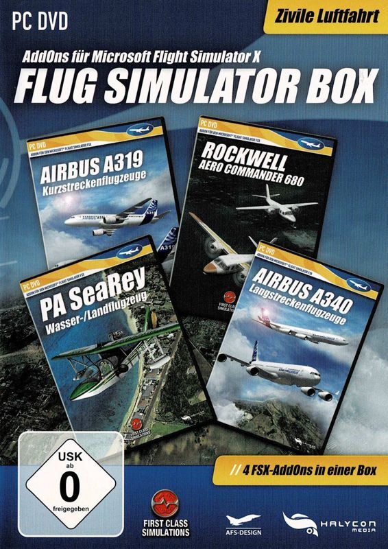 Game cover: Flug Simulator Box: Zivile Luftfahrt - AddOns für Microsoft Flight Simulator X