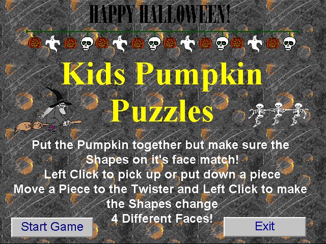Game cover: Kid's Pumpkin Puzzles