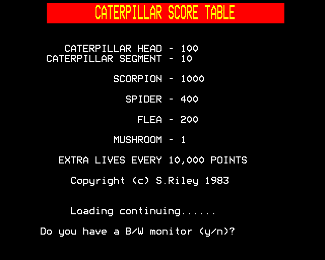 Game cover: Caterpillar