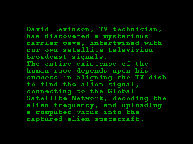 Game cover: ID4: Independence Day - Technical Expert David Levinson