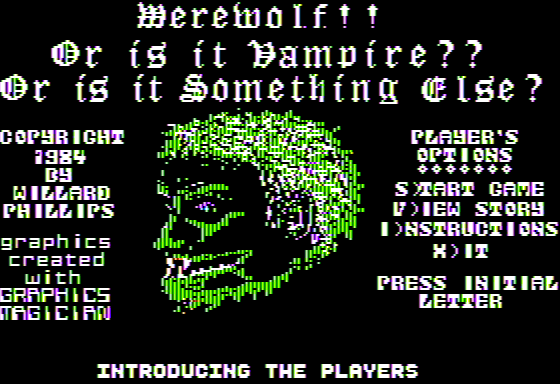 Game cover: Werewolf!! Or is it Vampire? - Or is it Something Else?