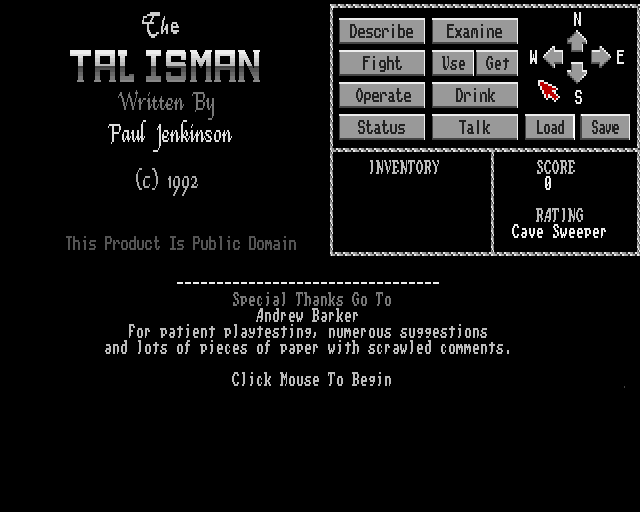 Game cover: The Talisman