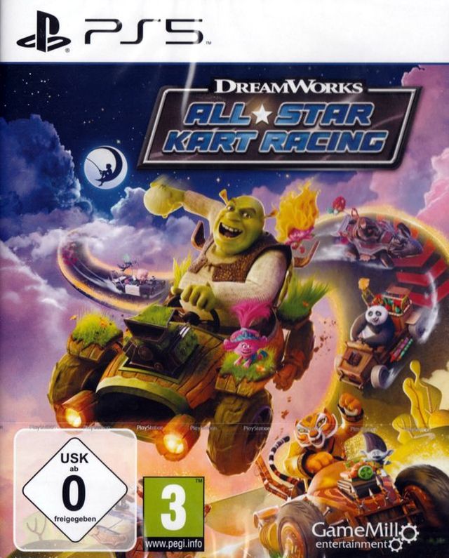 Game cover: DreamWorks All-Star Kart Racing